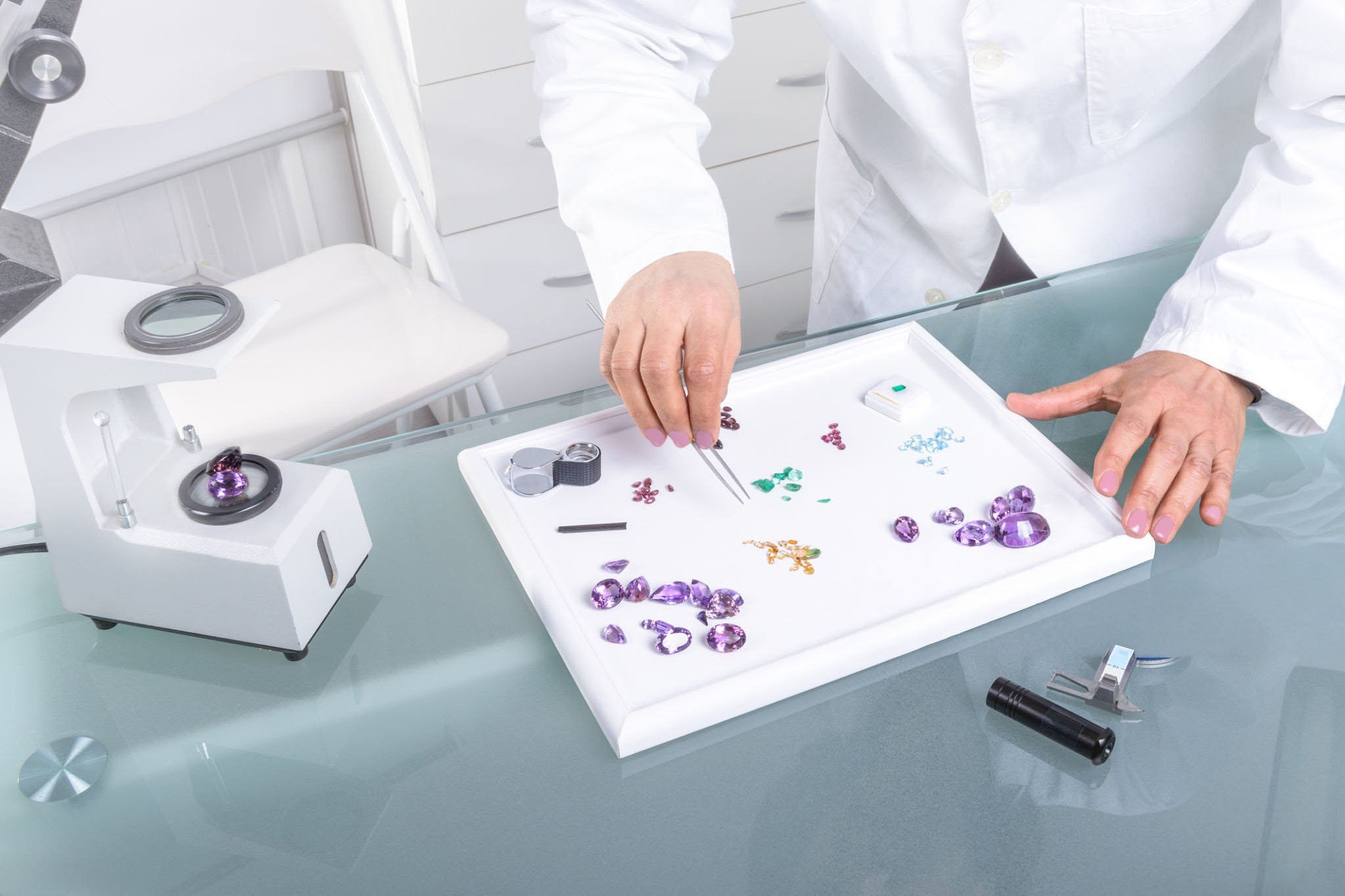 Microscope gemmologique